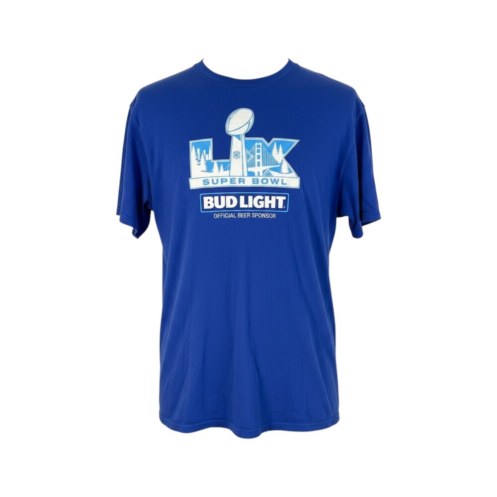 Men's Super Bowl LI NFL Tee XL Blue #0856